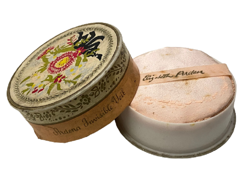 1950 VINTAGE ELİZABETH ARDEN ARDENA İNVİSİBLE VEİL DOLU MAKYAJ PUDRASI KAPAKLI KARTON KUTU