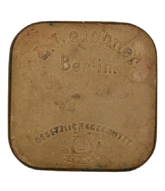 1950 VİNTAGE L. LEİCHNER BERLİN HECKENROSE MAKYAJ PUDRASI KARTON KAPAKLI KUTU