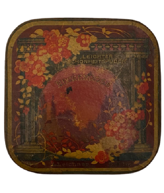 1950 VİNTAGE L. LEİCHNER BERLİN HECKENROSE MAKYAJ PUDRASI KARTON KAPAKLI KUTU