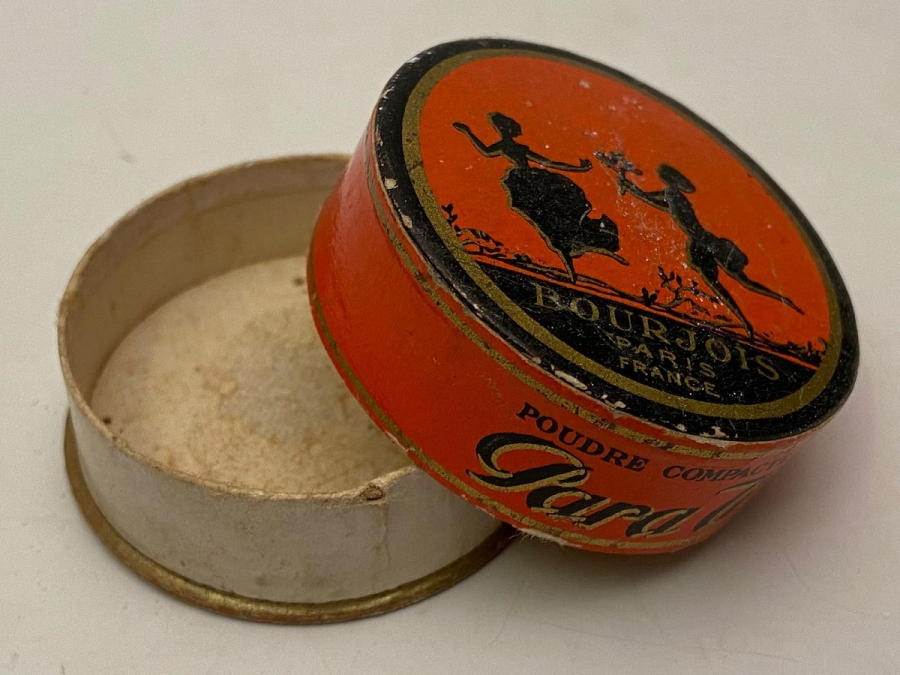 VİNTAGE POUDRE COMPACTE RACHEL BOURJOIS PARIS MAKYAJ PUDRASI KAPAKLI KARTON KUTU