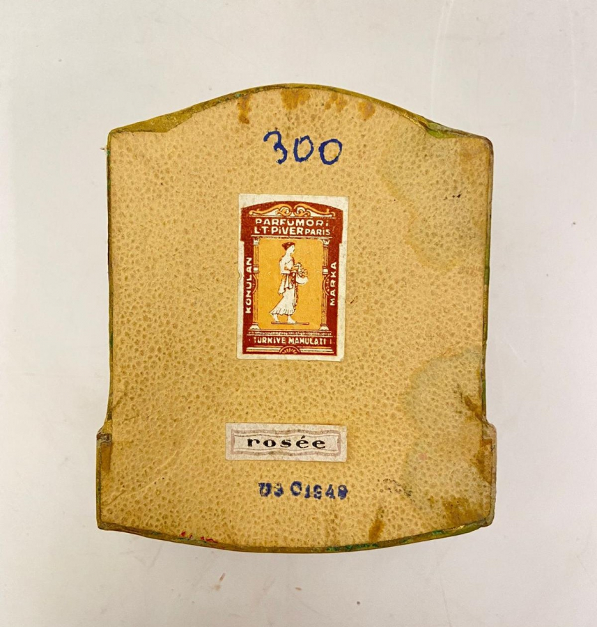 1950 VINTAGE POUDRE POMPEİA L T PIVER PARIS DOLU MAKYAJ PUDRASI KAPAKLI KARTON KUTU