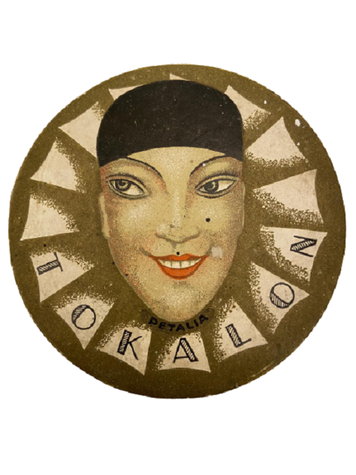 VİNTAGE TOKALION PETALIA PARIS BEYAZ MAKYAJ PUDRASI KUTUSU KARTON KAPAKLI