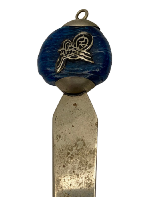 GÜMÜŞ DAMGALI OSMANLI TURALI DAMGALI VE CAM NAZARLIK ZARF ACACAGI