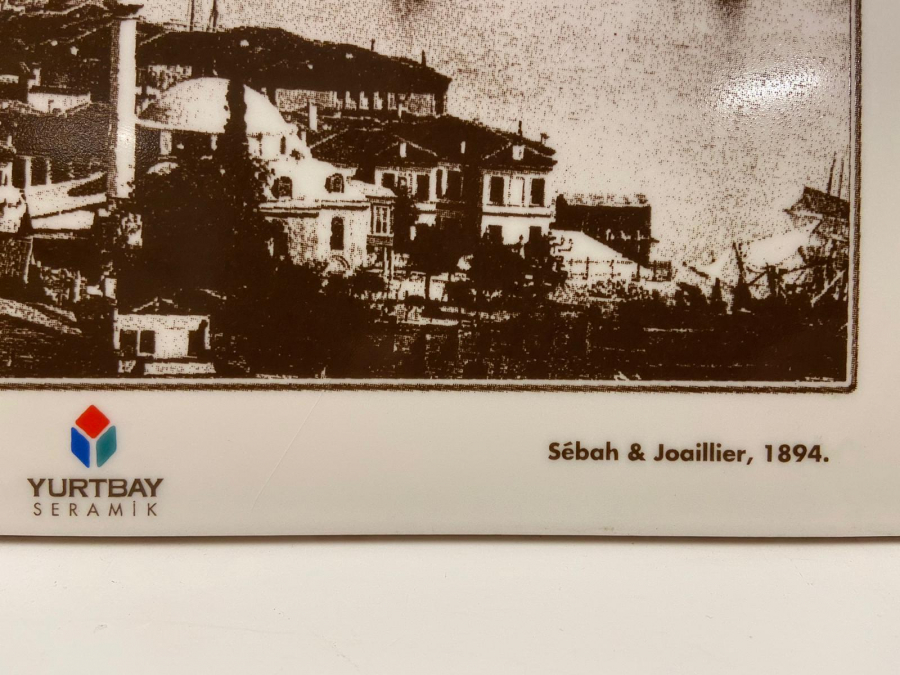 YURTBAY SERAMİK SİYAH BEYAZ SEPYA GÖRÜNÜM DOLMABAHÇE SARAYI TEMALI  SERAMİK