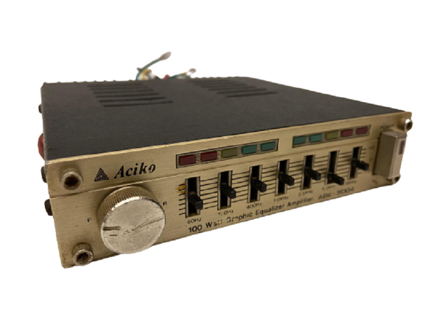 ACİKO 100 WATT GRAPHICE QUALIZER ABE 5004  OTO 7 BANT SÜRGÜLU KONTROL QODRO AMFİ SİSTEM