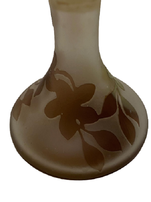 FRANSIZ BUZ CAM KOMPLE EL BOYAMA PARFÜM ŞİŞESİ KAPAKLI