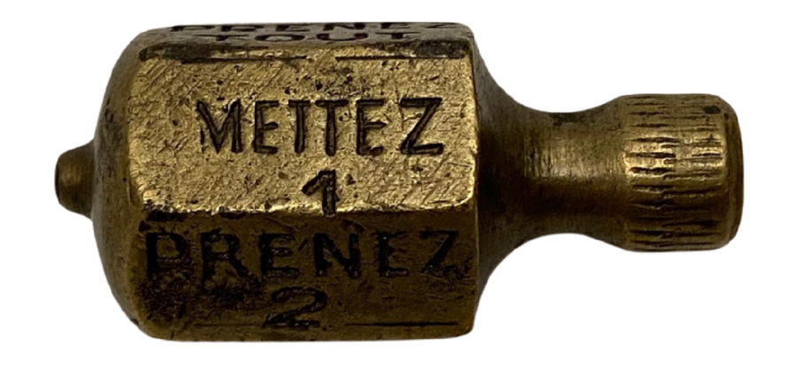 1800 YILLAR OSMANLI FRANSIZCA BASKI CAKILI YAZILI NADİR PİRİNC FIRDÖNDÜ OYUNU