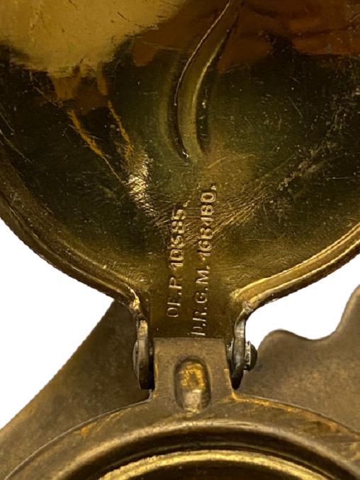 1920 PİRİNC OSMANLI PAZARINA YAPILMIŞ GES. GESCH. DAMGALI CİFTLİ KAPAKLI HOKKA