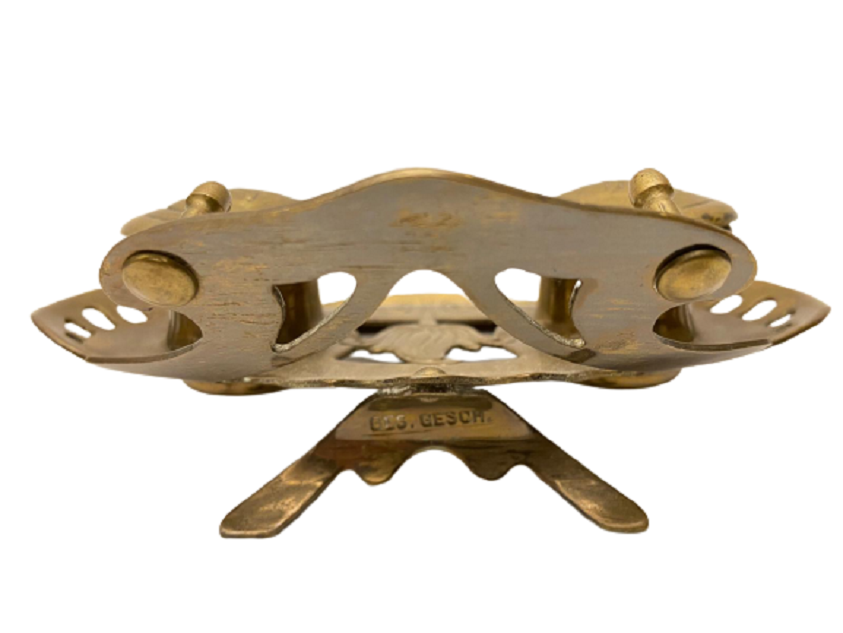 1920 PİRİNC OSMANLI PAZARINA YAPILMIŞ GES. GESCH. DAMGALI CİFTLİ KAPAKLI HOKKA