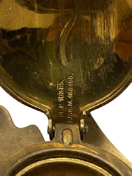 1920 PİRİNC OSMANLI PAZARINA YAPILMIŞ GES. GESCH. DAMGALI CİFTLİ KAPAKLI HOKKA