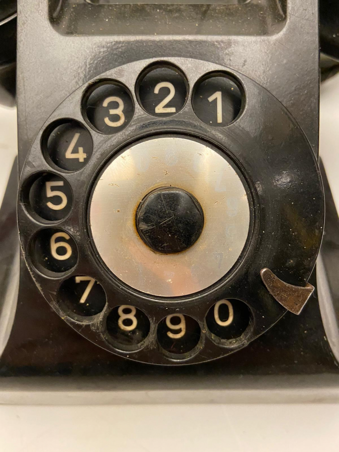 VİNTAGE TEL - RAD MARKA KOMPLE BAKALIT CALIŞAN ÇEVİRMELİ MEKANİK TELEFON