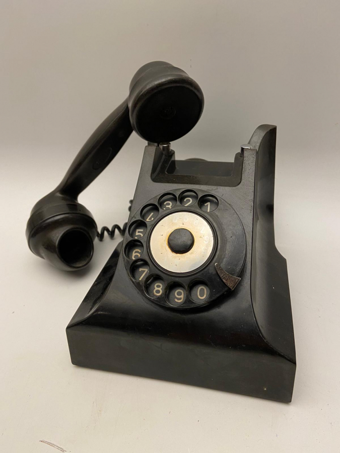 VİNTAGE TEL - RAD MARKA KOMPLE BAKALIT CALIŞAN ÇEVİRMELİ MEKANİK TELEFON