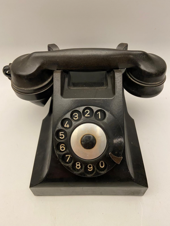 VİNTAGE TEL - RAD MARKA KOMPLE BAKALIT CALIŞAN ÇEVİRMELİ MEKANİK TELEFON