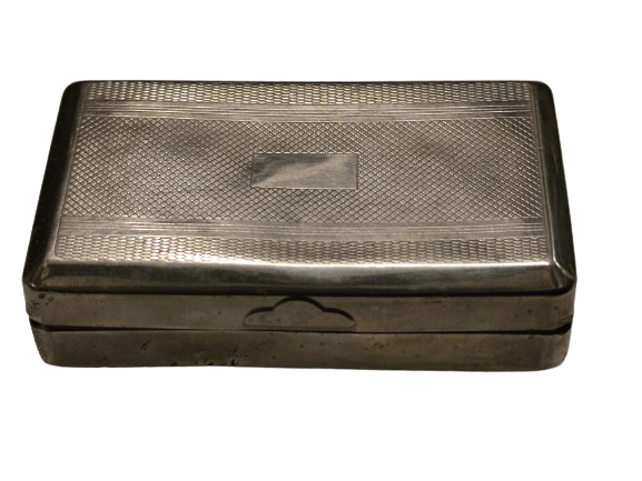 1941 GERMAN STYLE RAPİD  ALMAN  TABAKA 1. DUNYA ŞAVAŞI NAZİ DÖNEMİ METAL KAPAKLI TÜTÜN KUTU