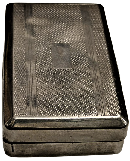 1941 GERMAN STYLE RAPİD  ALMAN  TABAKA 1. DUNYA ŞAVAŞI NAZİ DÖNEMİ METAL KAPAKLI TÜTÜN KUTU