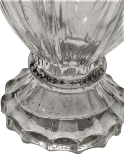 BAKALİT KAPAKLI BEYAZ CAM KOLANYA BÜYÜK BOY DIŞI DEKORATİF PARFUM ŞİŞE