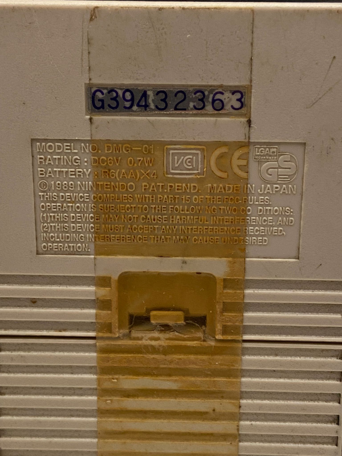 1989 NINTENDO GAME BOY OYUN KONSOLU DMG 01 EKSİKSİZ