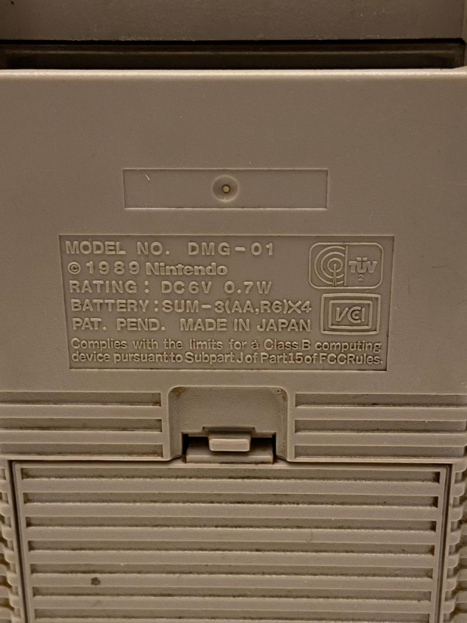 1989 NINTENDO GAME BOY OYUN KONSOLU DMG 01 EKSİKSİZ