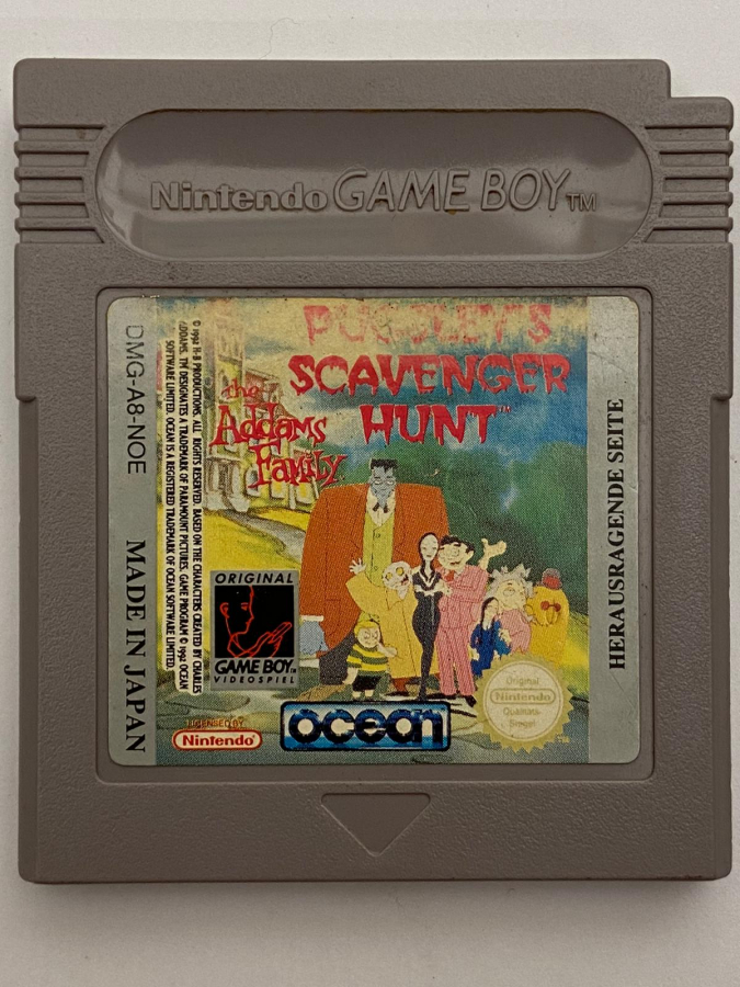 PUGSLEY'S SCAVENGER HUNT NİNTENDO GAMEBOY OYUN KASETİ