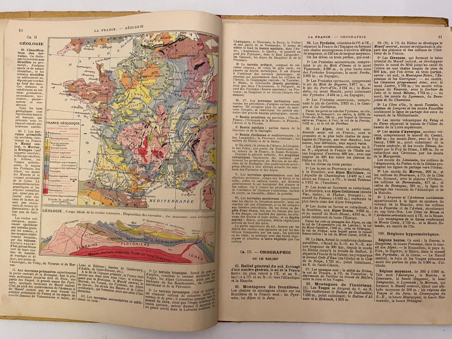 1920 FRANSIZ GEOGHRAPHITE ATLAS DÜNYA ATLASI