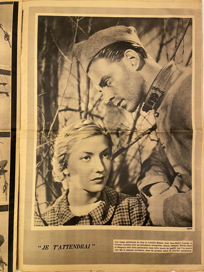 1940 NUMERO 594 3 AVRIL POUR VOUS FRANSIZ SİNEMA DERGİSİ İCİNDE YOK YOK