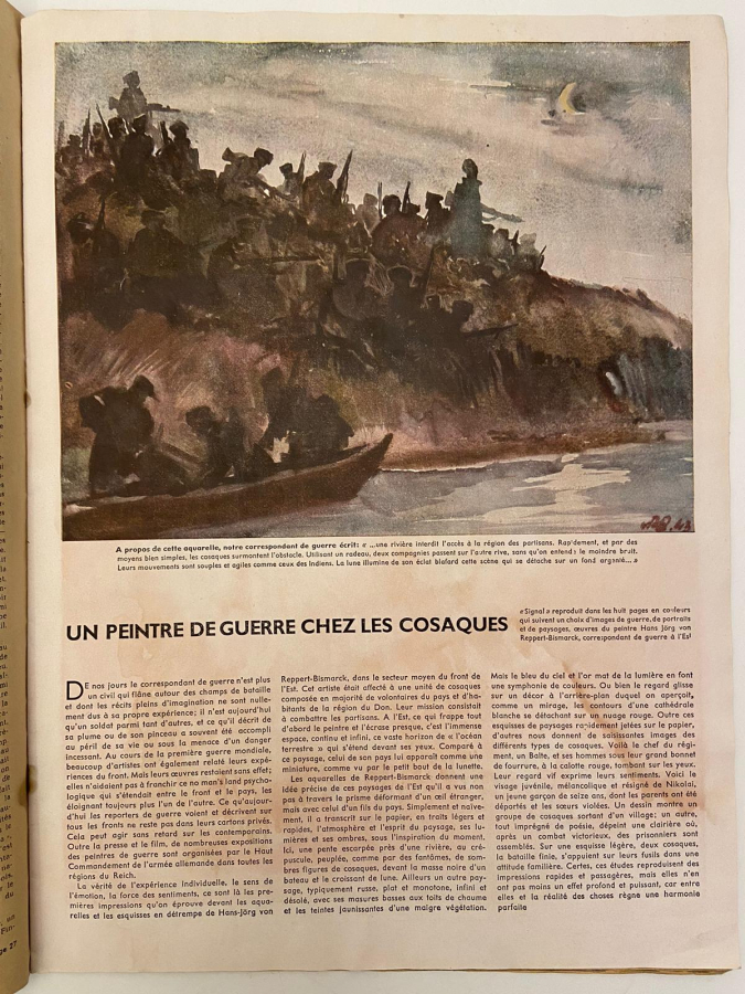 1943 FRANSIZ BASIMI 2. DÜNYA SAVAŞI SİGNAL NAZİ PROPAGANDA HİTLER DERGİSİ 1 ER NUMERO DE NOVEMBER