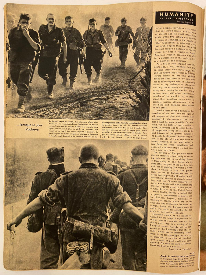 1942 FRANSIZ BASIMI 2. DÜNYA SAVAŞI SİGNAL NAZİ PROPAGANDA HİTLER DERGİSİ 1 ER NUMERO DE NOVEMBRE