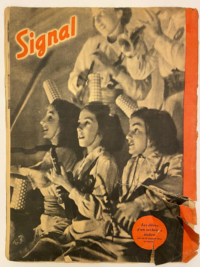 1943 FRANSIZ BASIMI 2. DÜNYA SAVAŞI SİGNAL NAZİ PROPAGANDA HİTLER DERGİSİ 1 ER NUMERO DE MARS
