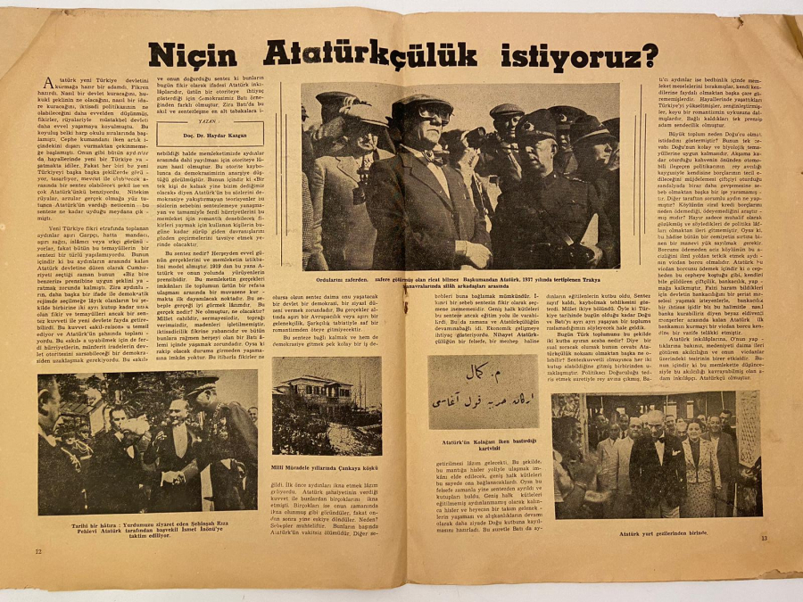 1962 TÜRKİYE KEMALİSTLER TEŞKİLATI KEMALİZM DERGİSİ EYLÜL 2. SAYI