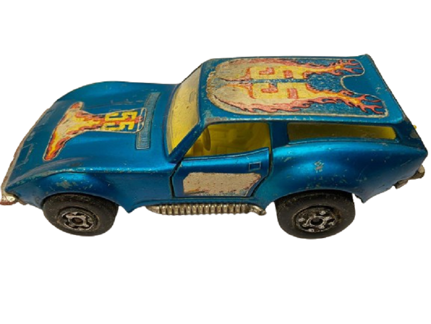 1975 İNGİLİZ MATCHBOX SPEEDKİNGS K-55 CORVETTE CAPER CART KOLEKSİYONLUK OYUNCAK ARABA 