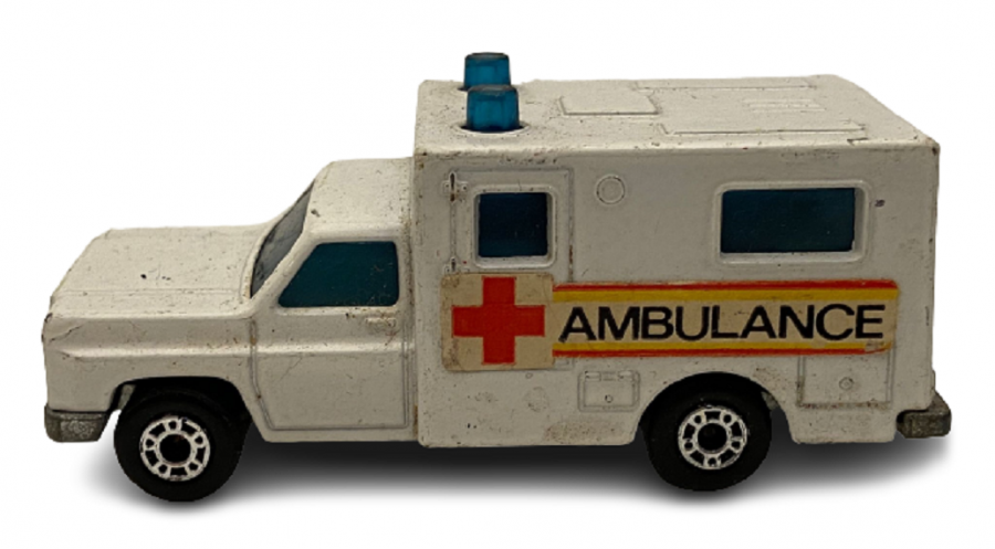 1977 İNGİLİZ MATCHBOX SUPERFAST SERİES AMBULANCE NO 41 KOLEKSİYONLUK OYUNCAK AMBULANS