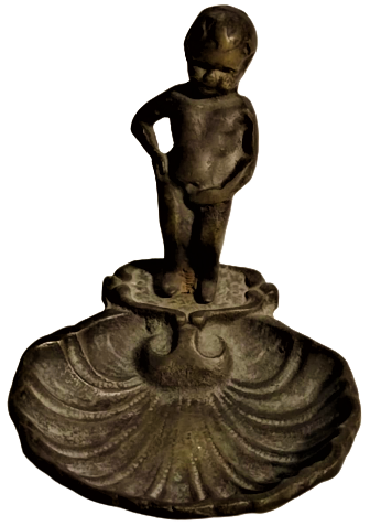 PİRİNC KÜL TABLASINA  İŞEYEN COCUK  TASARIMI ŞEKLİNDE KÜLLÜK 