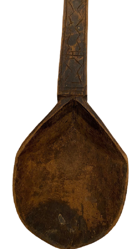 TEKKE İŞİ AHŞAP EL İŞÇİLİĞİ BÜYÜK BOY YEMEK KAZAN KARIŞTIRMA KAŞIĞI