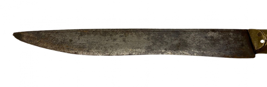 OSMANLI DÖGME CELİK AHŞAP SAPLI AHŞAP KINLI YILDIZ DAMGALI BIÇAK ERMENİ KAMASI 