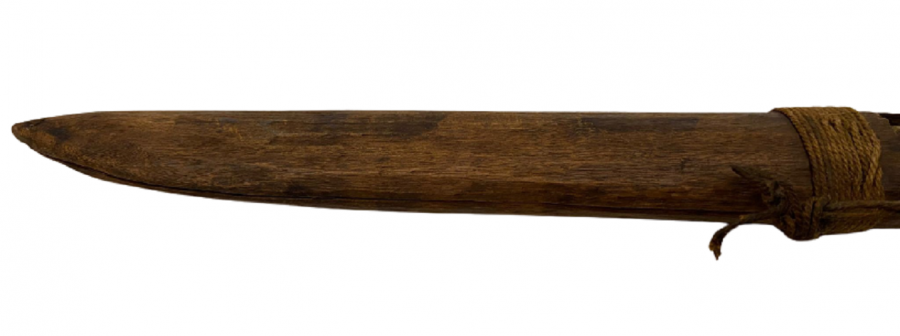 OSMANLI DÖGME CELİK AHŞAP SAPLI AHŞAP KINLI YILDIZ DAMGALI BIÇAK ERMENİ KAMASI 