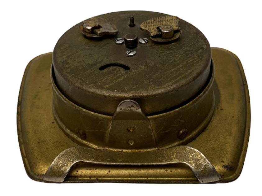 ALMAN UMF RUHLA LEİSEGANG METAL KASA KURMALI MEKANİK MASA ÜZERİ ÇALAR SAAT