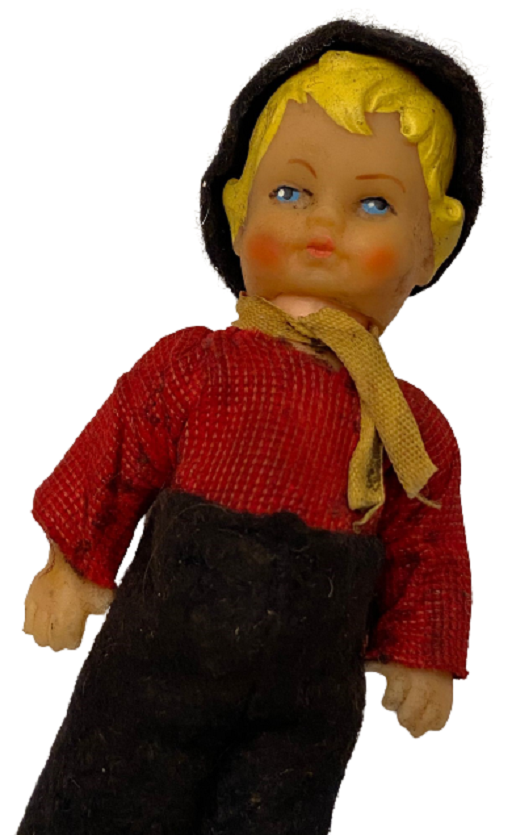 EL YAPIMI YÖRESEL ELBİSELİ GİYİNMİŞ OYUNCAK BEBEK 