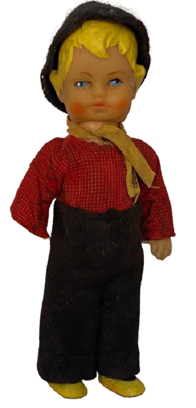 EL YAPIMI YÖRESEL ELBİSELİ GİYİNMİŞ OYUNCAK BEBEK 