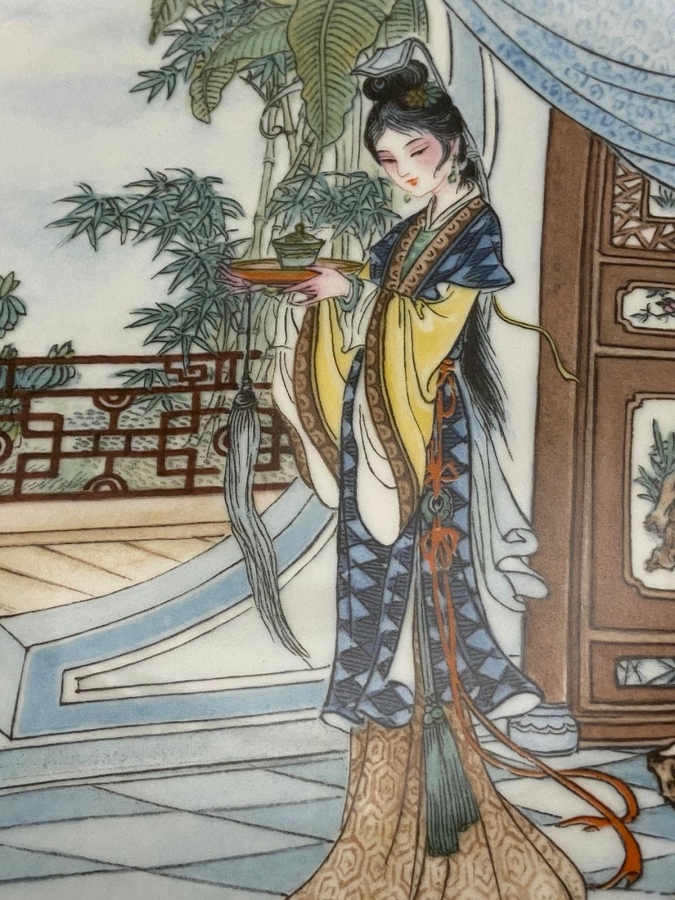 İMPERİAL JİNGDEZHEN PORCELAİN  PLATE 1987 LAYDEXCELENT CİN HANEDAN SERİSİ SERTİFİKALI DUVAR TABAGI