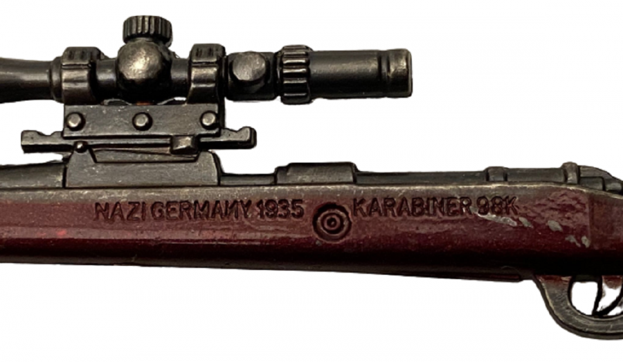 NAZI ALMAN 1935 YAZILI KARABİNER 98 KURZ MODEL KESKİN NİŞANCI TÜFEĞİ ANAHTARLIK