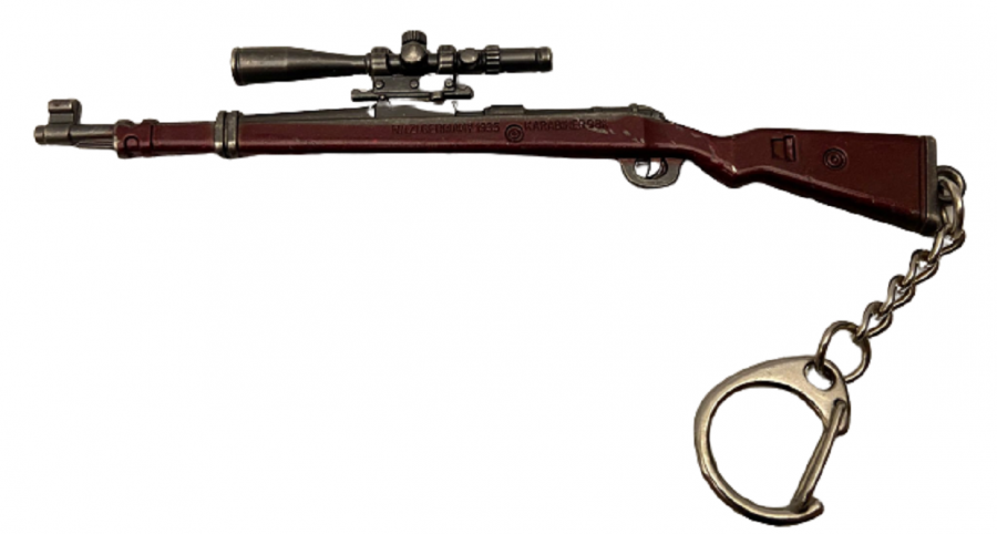 NAZI ALMAN 1935 YAZILI KARABİNER 98 KURZ MODEL KESKİN NİŞANCI TÜFEĞİ ANAHTARLIK