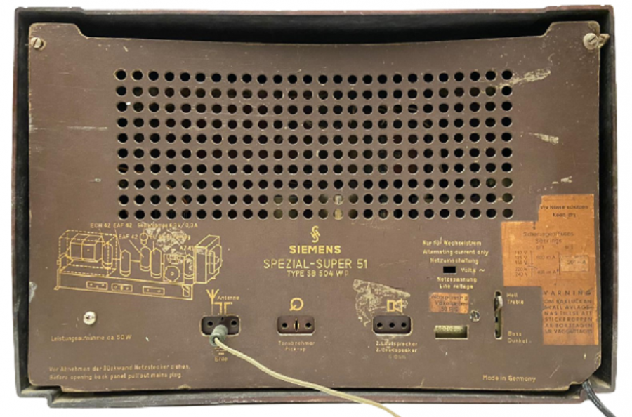 1952 SIEMENS SPEZİAL SUPER 51 BAKALİT KASA ALMAN RADYO 