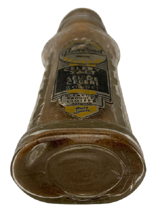 1940 TORONTO GLENWOOD PRODUCTS CELERY SALT KEREVİZ TUZU CAM KABINDA