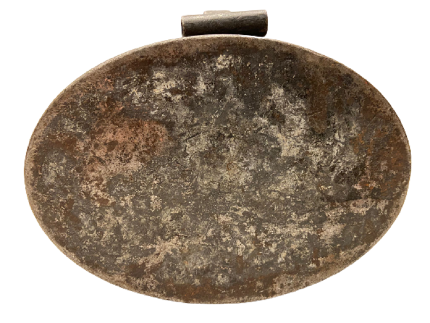 SEFERTAS 1910 BAKIR KAPAKLI EKMEK  SAKLAMA KABI  YEMEK  İÇİN KULLANILAN KAPAKLI ERZAK KUTUSU