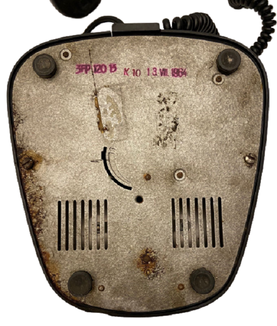 1964 ÜRETİMİ SİYAH BAKALİT ÇEVİRMELİ ANALOK MEKANİK TELEFON