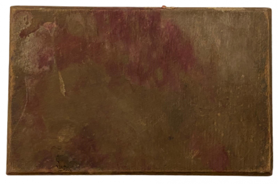 1960 SEYAHAT İÇİN AHŞAP KAPAKLI KUTUDA ÇİFT DESTE İSKAMBİL KAGIDI KUTUSU