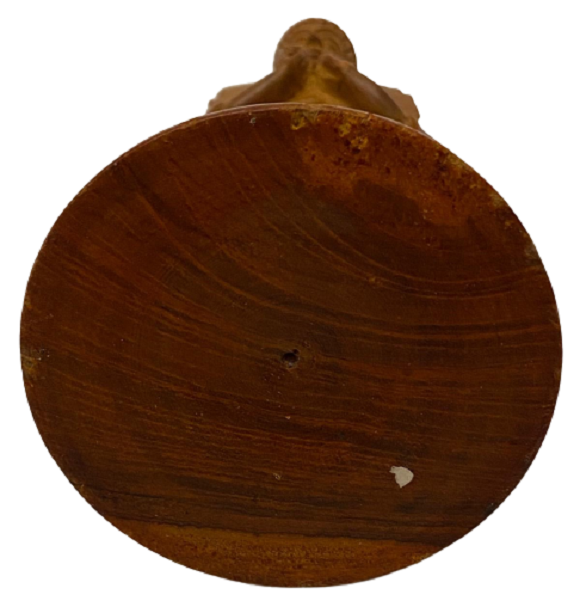 1950 AHŞAP TAMAMI  EL OYMA ALTI DAİRESEL KAİDELİ HİNT MİTOLOJİK TANRISI ŞİVA 