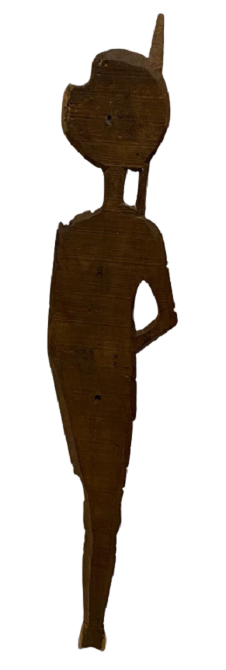 1970 AHŞAP EL OYMA ŞAVAŞÇI DONKİŞOT DUVAR SÜSÜ BİBLOSU