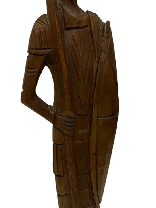 1970 AHŞAP EL OYMA ŞAVAŞÇI DONKİŞOT DUVAR SÜSÜ BİBLOSU