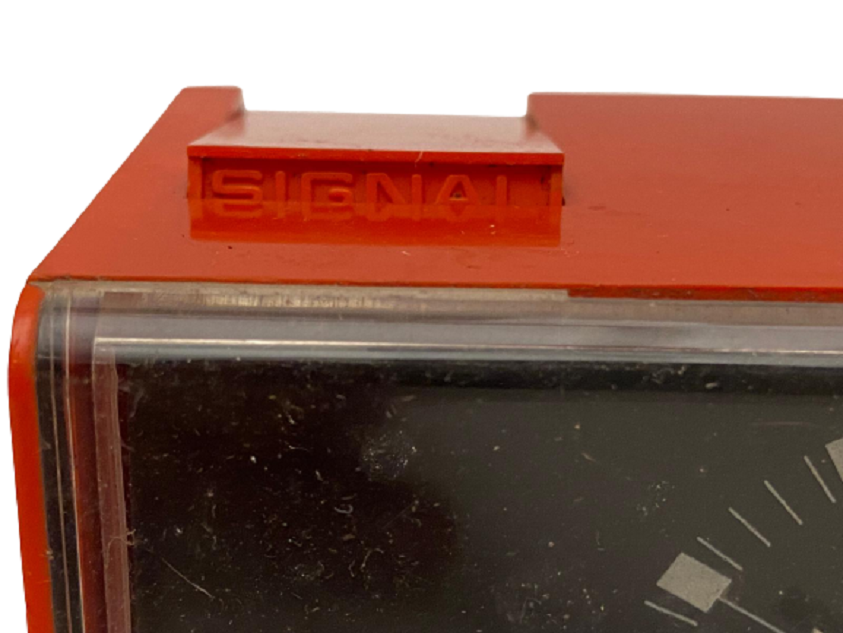 1960 RETRO ALMAN BBC QUARTZ  SIGNAL MASA ÜZERİ ORANJ RENKDE ÇALAR SAAT 